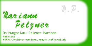 mariann pelzner business card